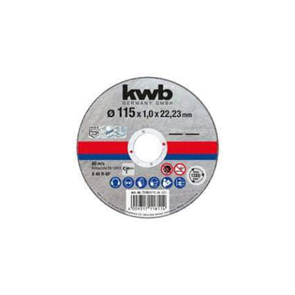 KWB CUTTING DISC INOX 115x1mm (49711811)