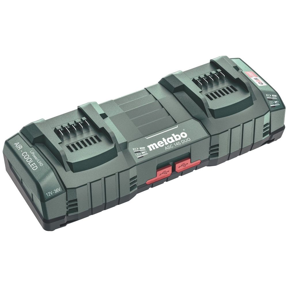 Metabo Quick Charger ASC 145 DUO 12-36V "AIR COOLED" EU (627495000)