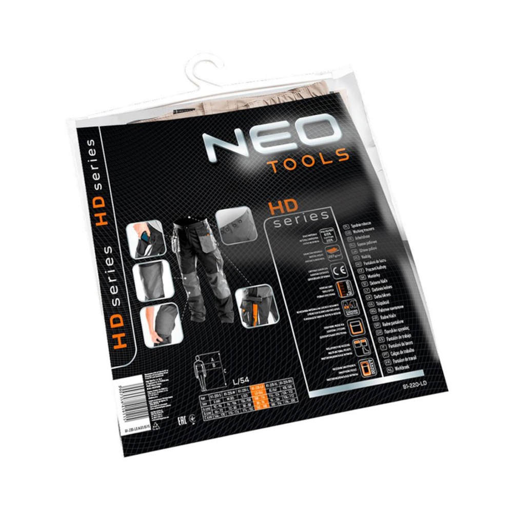NEO TOOLS WORK TROUSERS 267g/m² HD (81-220)