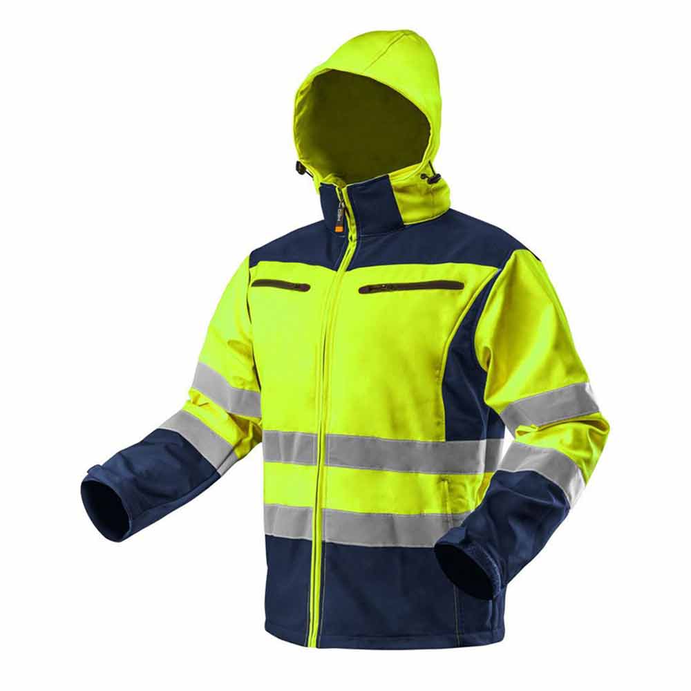 NEO TOOLS HIGH DETERMINATION JACKET YELLOW WITH LINING AND HOOD (81-700)