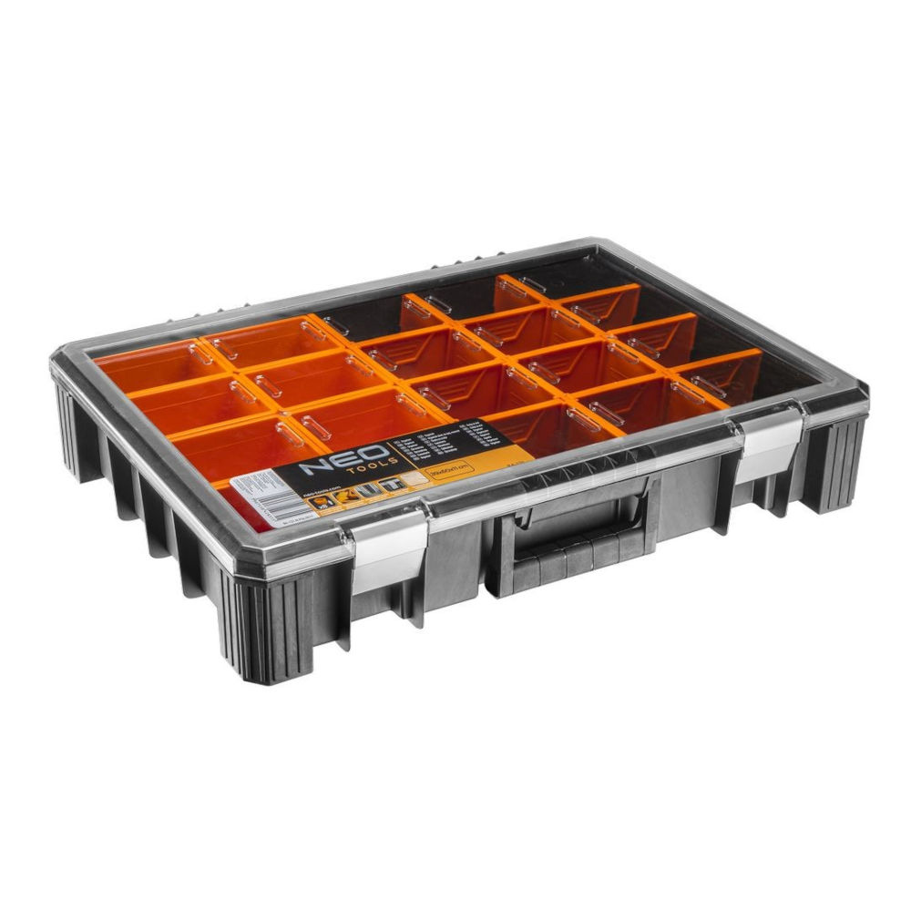 NEO TOOLS ADJUSTABLE TOOL CASE  WITH 8 trays AND 12 PARTITIONS (84-131)
