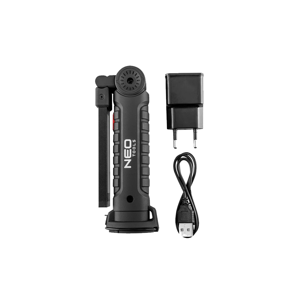 NEO TOOLS WORKSHOP FLASHLIGHT RECHARGEABLE 200 LUMENS (99-041)