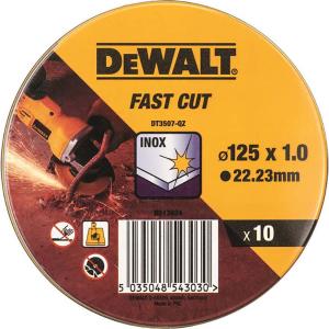 DEWALT CUTTING DISCS 125 mm Φ125X1 mm 10 PCS (DT3507-QZ)