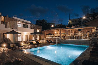 Idyllic Hotel Pool Bar in Agia Pelagia