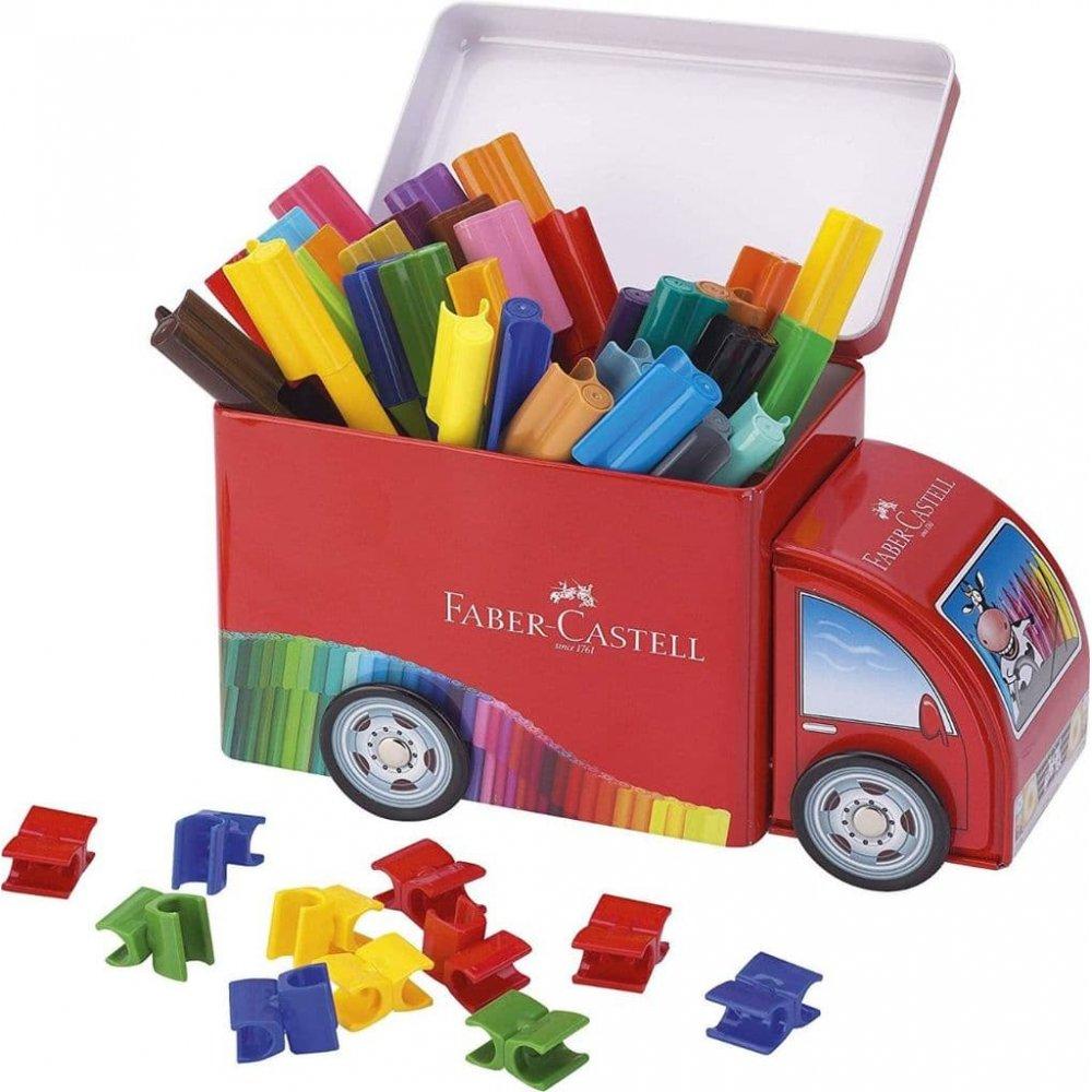 Μαρκαδόροι Faber Castell Connector Φορτηγό (33 Τεμάχια)