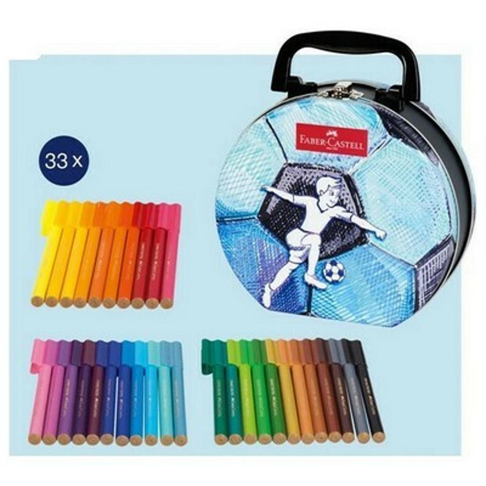 Μαρκαδόροι FABER CASTELL CONNECTOR τσάντα σετ 33 τεμαχίων - 0