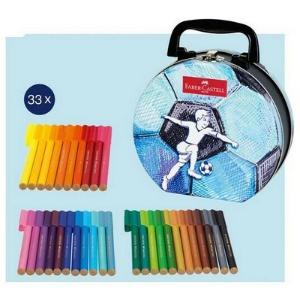 Μαρκαδόροι FABER CASTELL CONNECTOR τσάντα σετ 33 τεμαχίων - 8186