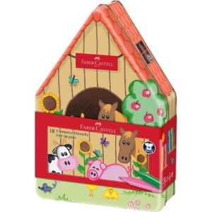 Μαρκαδόροι Faber Castell Connector Αχυρώνας (18 τεμάχια) - 8182