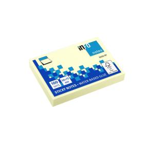 INFO NOTES ΧΑΡΤΑΚΙΑ ΚΙΤΡΙΝΑ 50X75MM 100Φ - (Συσκευασία των 12) - 4335