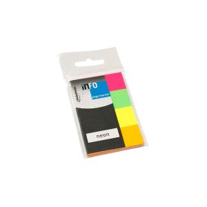 INFO NOTES ΣΕΛΙΔΟΔΕΙΚΤΕΣ 4 ΧΡΩΜΑΤΑ ΝΕΟΝ 4X20X50MM 4X50Φ - 4370