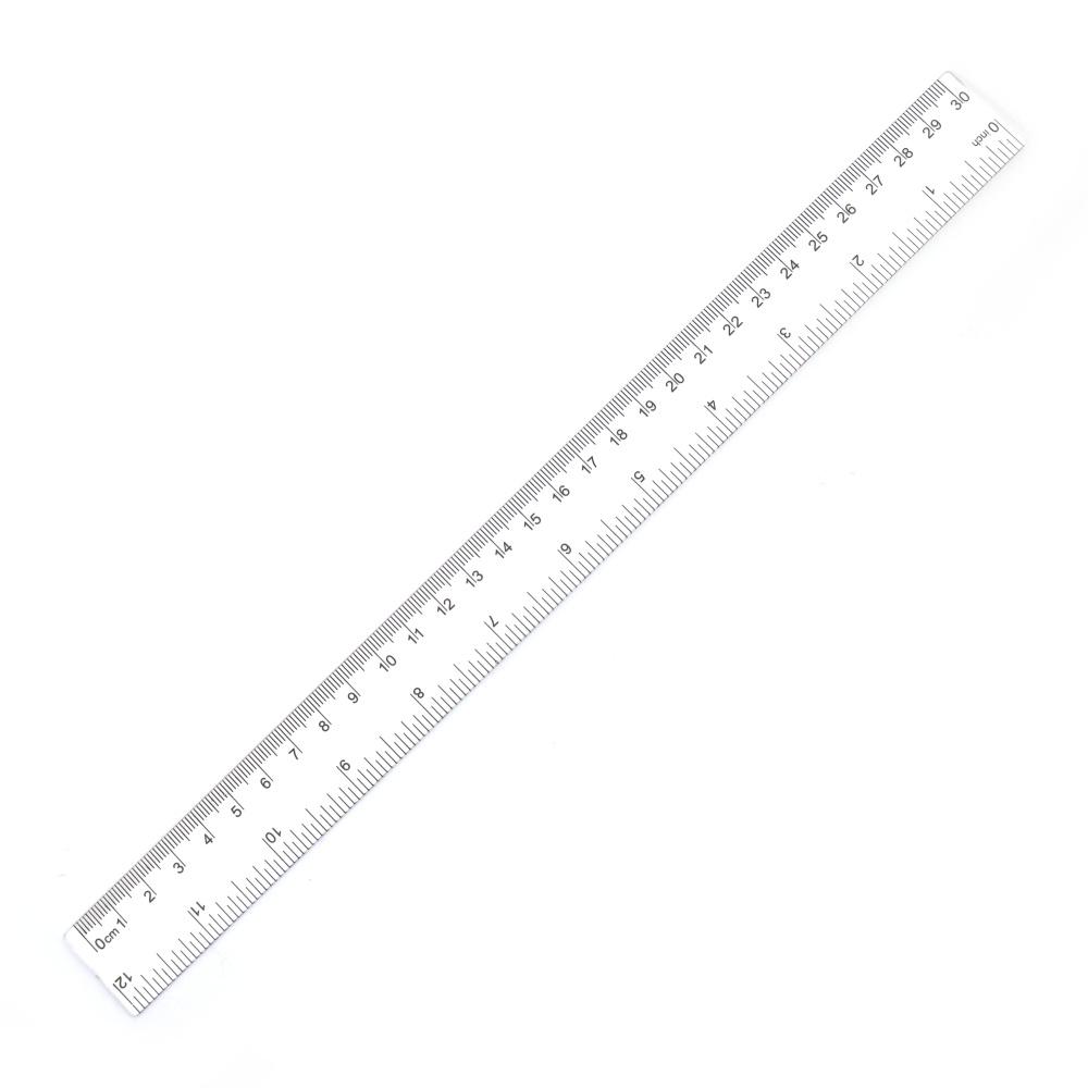 Πλαστικός Διάφανος Χάρακας 30 cm