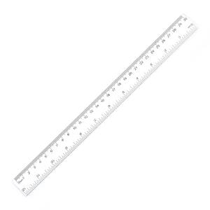 Πλαστικός Διάφανος Χάρακας 30 cm - 7629