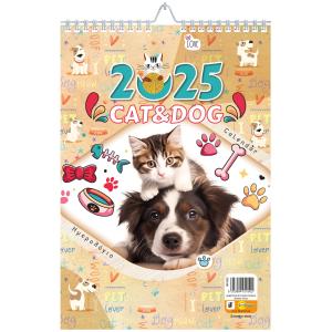ΜΗΝΙΑΙΟ ΗΜΕΡΟΛΟΓΙΟ ΤΟΙΧΟΥ CUTE PETS 21Χ29 - ΕΤΟΥΣ 2026 - 6409