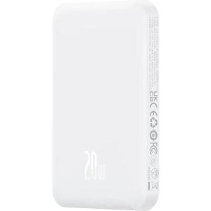 Baseus Mini Μαγνητικό Powerbank 5000mAh 20W με Θύρα Type-C Λευκό - 8069