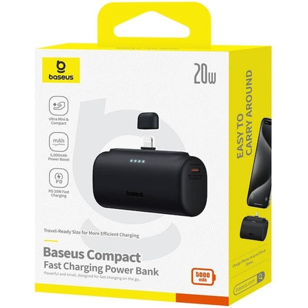 Baseus Lightning Powerbank 5000mAh 20W - Μαύρο - 4