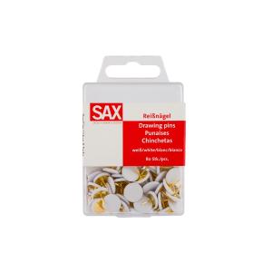 ΠΙΝΕΖΕΣ ΧΡΩΜΑ ΑΣΠΡΟ ΣΕ BLISTER 80 ΤΕΜΑΧΙΩΝ SAX *CN* - 4319