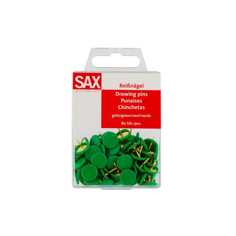 ΠΙΝΕΖΕΣ ΧΡΩΜΑ ΠΡΑΣΙΝΟ ΣΕ BLISTER 80 ΤΕΜΑΧΙΩΝ SAX