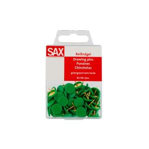 ΠΙΝΕΖΕΣ ΧΡΩΜΑ ΠΡΑΣΙΝΟ ΣΕ BLISTER 80 ΤΕΜΑΧΙΩΝ SAX - 4323