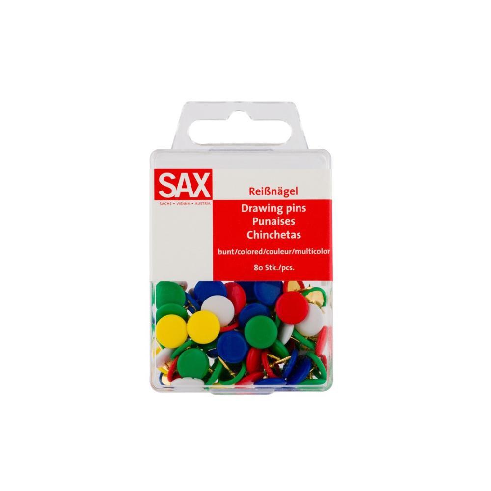 ΠΙΝΕΖΕΣ ΧΡΩΜΑΤΙΣΤΕΣ ΣΕ BLISTER 80 ΤΕΜΑΧΙΩΝ SAX *CN*