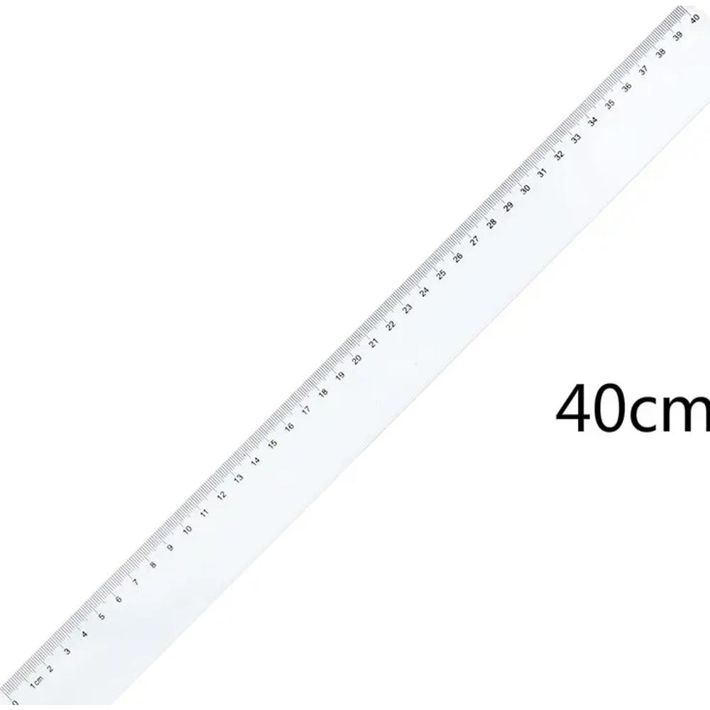 Πλαστικός Διάφανος Χάρακας 40 cm