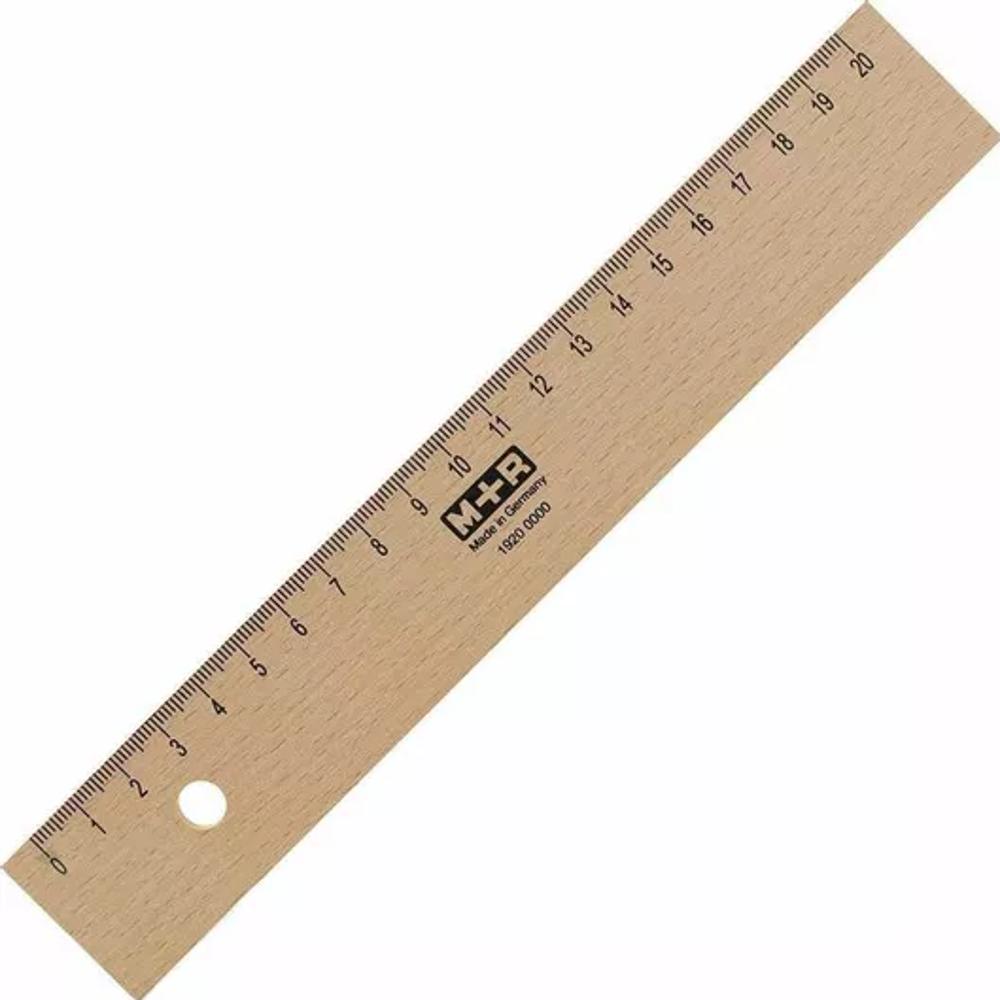 Ξύλινος Χάρακας 20cm