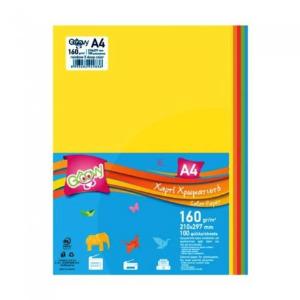 Χαρτί Α4 160gr Mix Colour Έντονα Χρώματα (100 φύλλα) - 7468