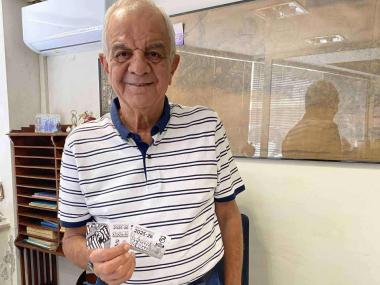 Ο ιστορικός παράγοντας του ΟΦΗ Γιάννης Αδάμης κοντά στην προσπάθεια της ομάδας βόλεϊ του ΟΦΗ