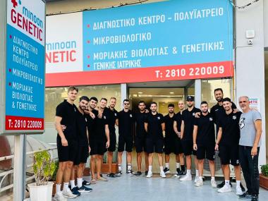 Αιματολογικές εξετάσεις στο διαγνωστικό κέντρο Minoan Genetic στο Ηράκλειο, για τους παίκτες του ΟΦΗ