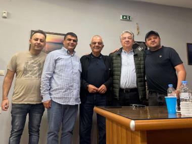 Κοντά στο βόλεϊ του ΟΦΗ  οι Στ. Αρναουτάκης και Μάξιμος Σενετάκης