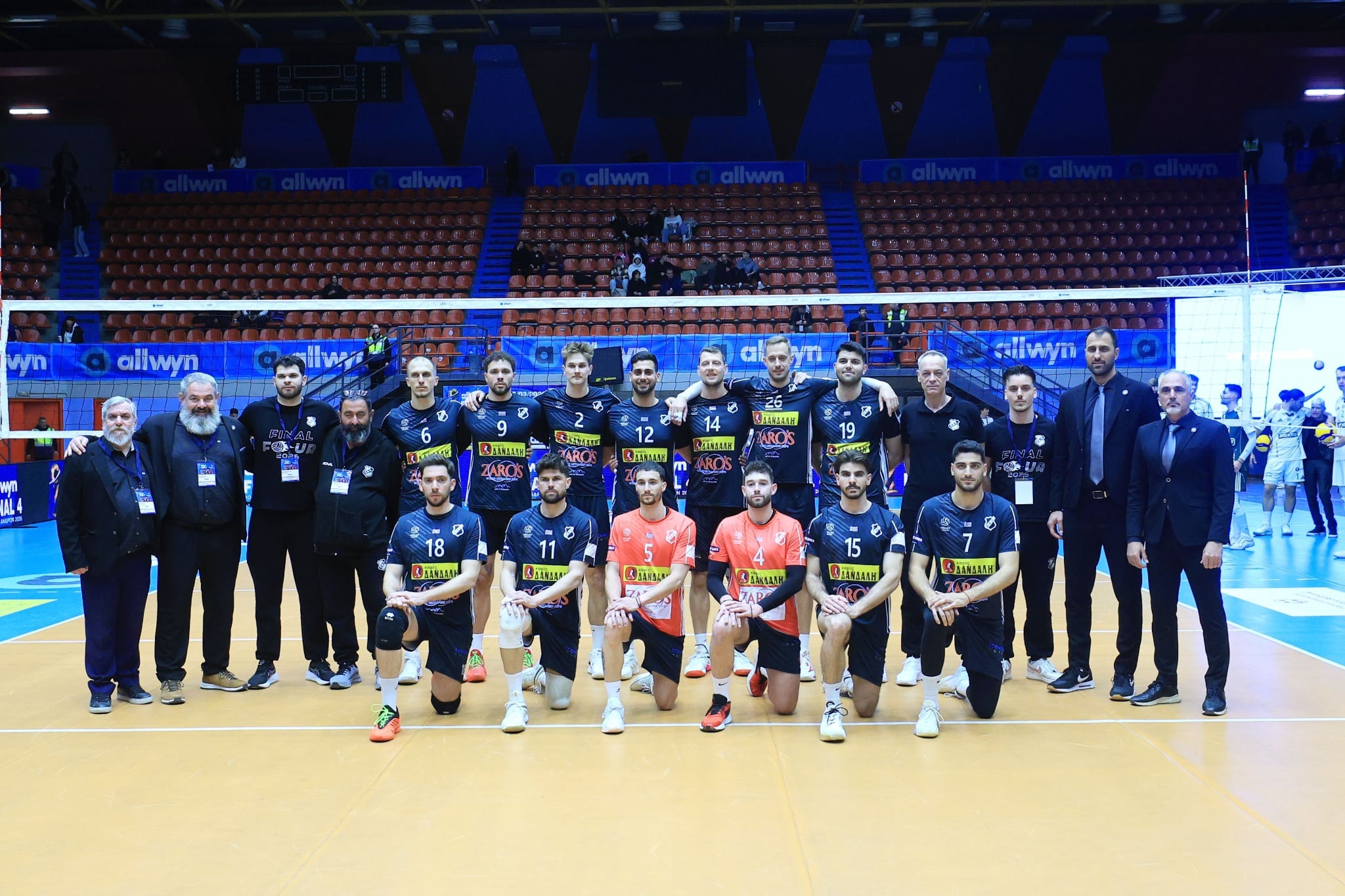 Η ομάδα μας για δεύτερη συνεχόμενη χρονιά στο  Final 4 Allwyn Κυπέλλου ανδρών