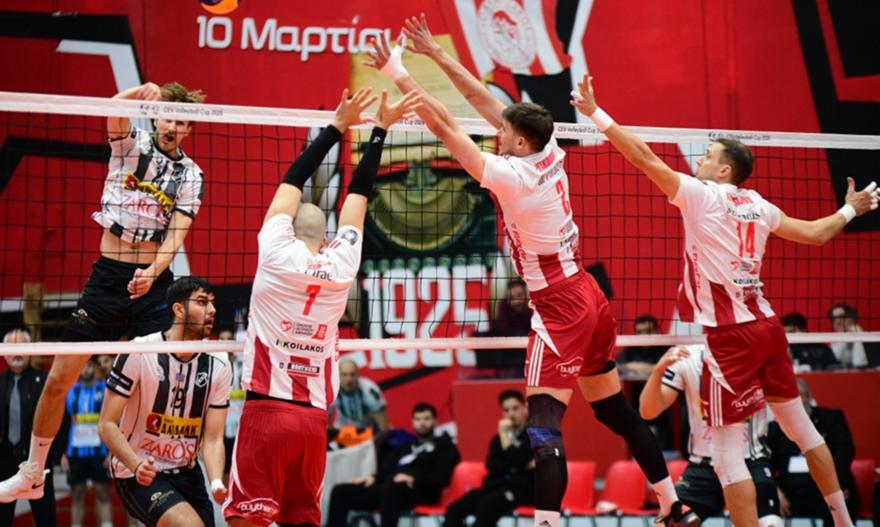 Το εντυπωσιακό σερί του ΟΦΗ σταμάτησε στο κλειστό του Ρέντη απο τον Ολυμπιακό (3-1)