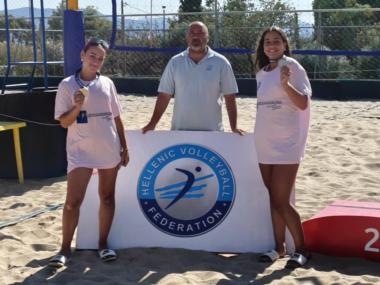 Beach Volley: Στην δεύτερη θέση στην Ελλάδα στο Κ19 η Εύη Πρινιωτάκη και η Ιωάννα Βερβεράκη