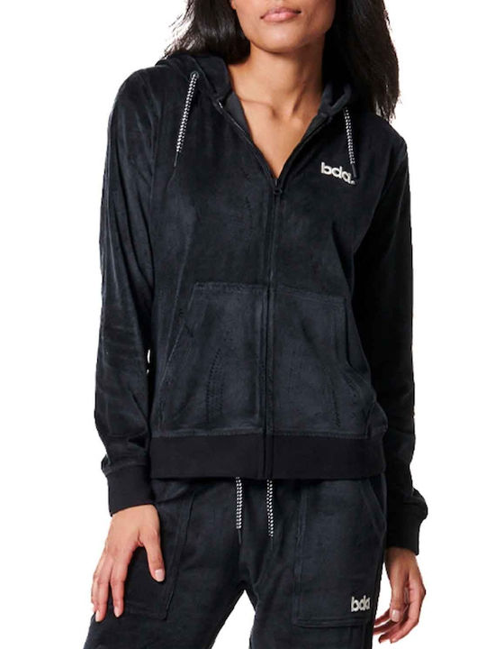 Body Action Velour Hoodie Women's Jacket