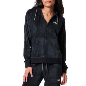 Body Action Velour Hoodie Women's Jacket - 198904