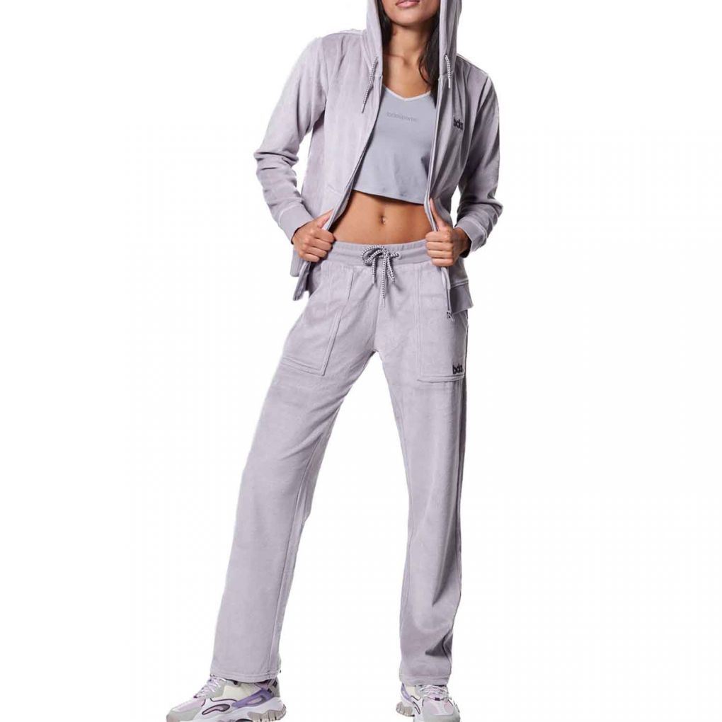 Body Action Velour Hoodie Women's Jacket