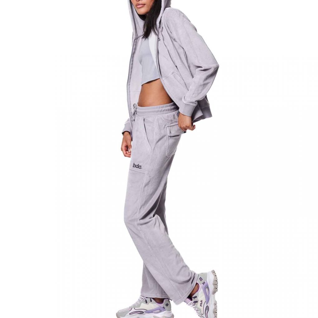 Body Action Velour Hoodie Women's Jacket