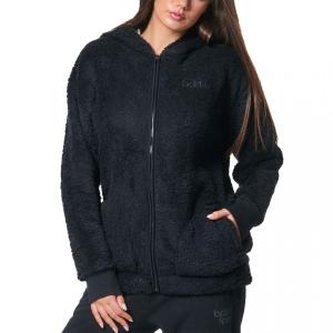 Body Action WOMEN'S OVERSIZED FULL-ZIP SHERPA HOODIE - 212401