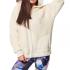 Body Action WOMEN'S OVERSIZED FULL-ZIP SHERPA HOODIE - 0