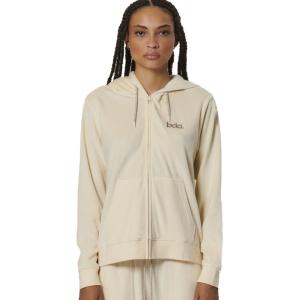 Body Action Velour Hoodie Jacket - 212324
