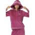 Body Action Velour Hoodie Jacket - 0