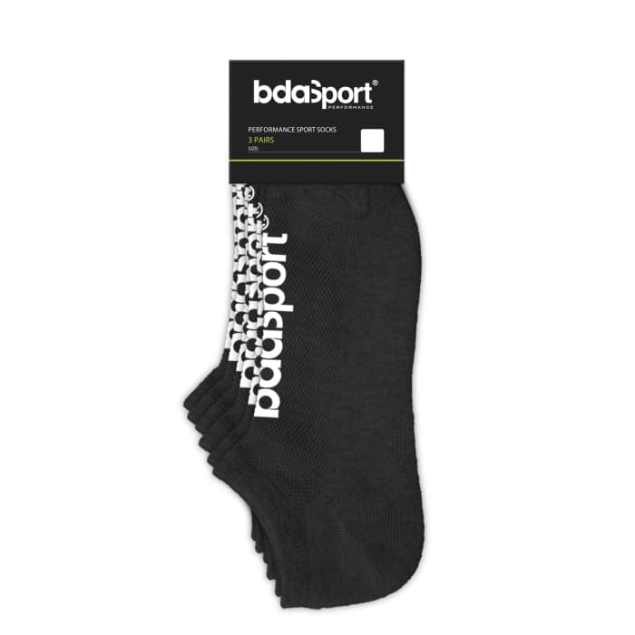 Body Action 3-Pack Unisex No-Show Socks
