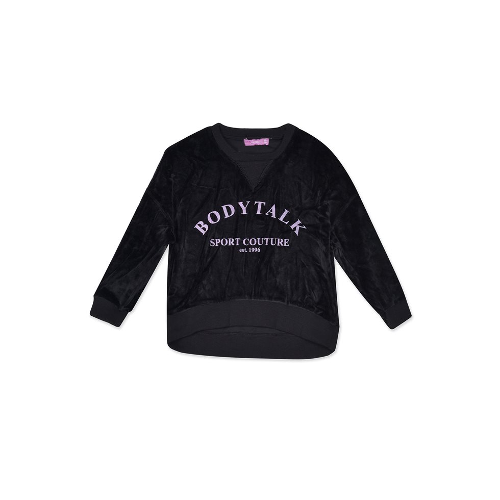 CREWNECK LOOSE ASSYMETRICAL SWEATER