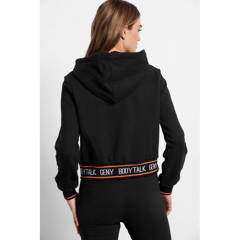 HOODED ZIP SWEATER