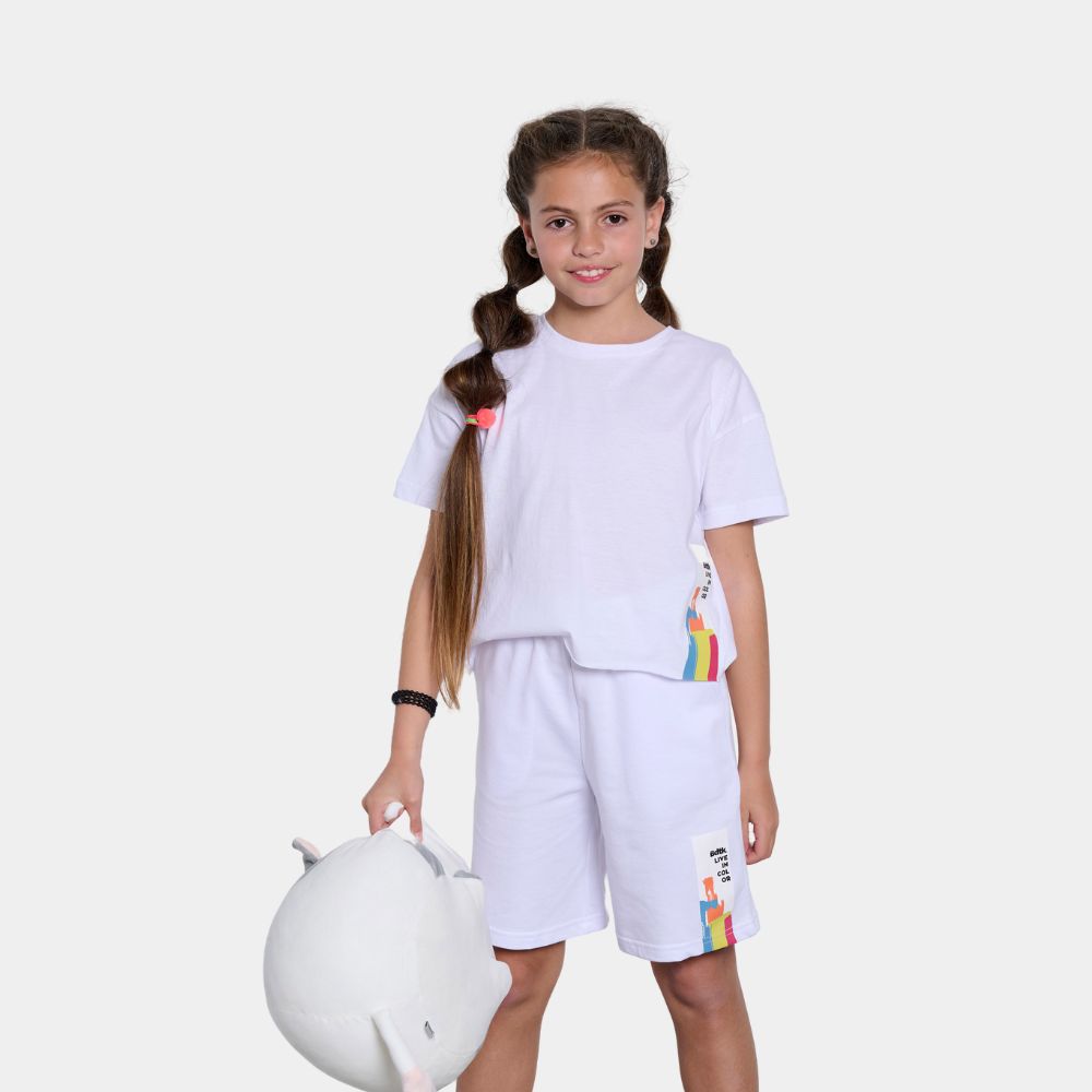 Παιδικό oversised κοντομάνικο t-shirt για κορίτσια `LIVEinCOLOR `