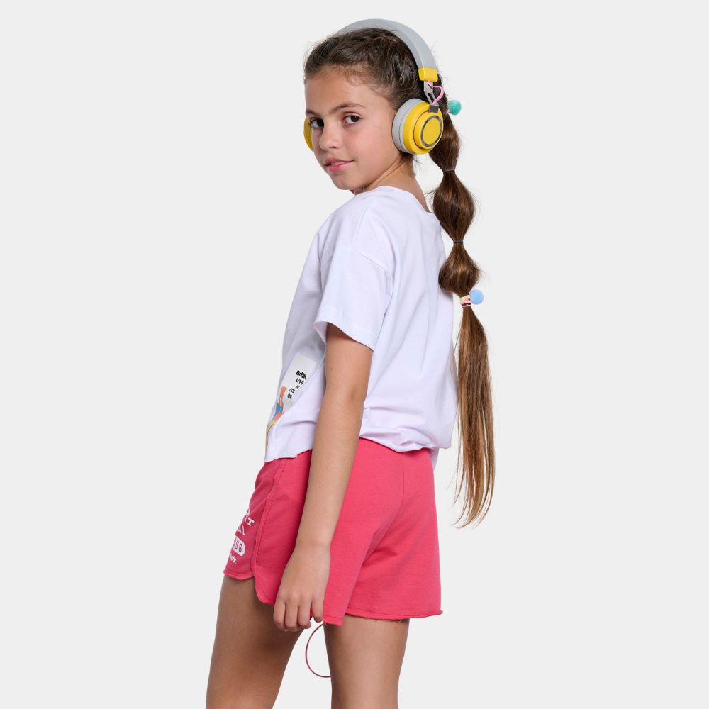 Παιδικό oversised κοντομάνικο t-shirt για κορίτσια `LIVEinCOLOR `