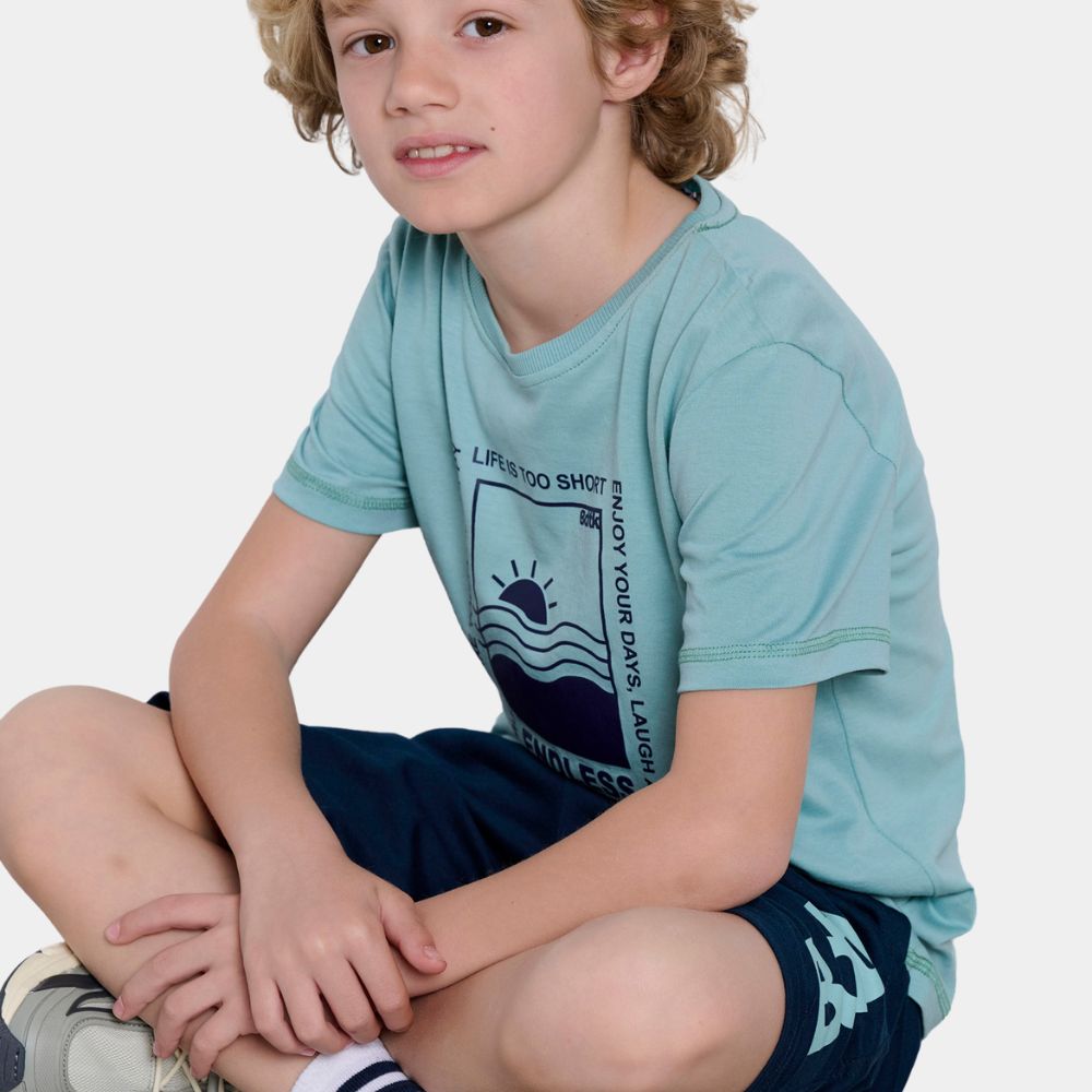 Παιδικό σετ για αγόρια με κοντομάνικο t-shirt και βερμούδα