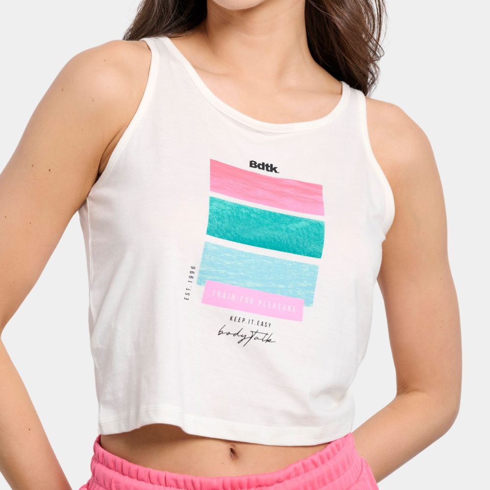 Γυναικείο αμάνικο crop top