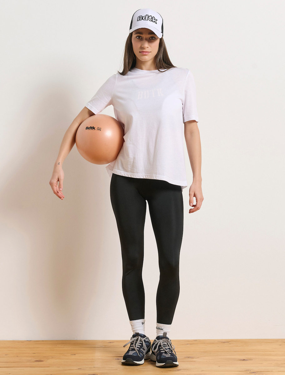 BodyTalk Γυναικεία Αθλητική Μπλούζα Κοντομάνικη με Διαφάνεια