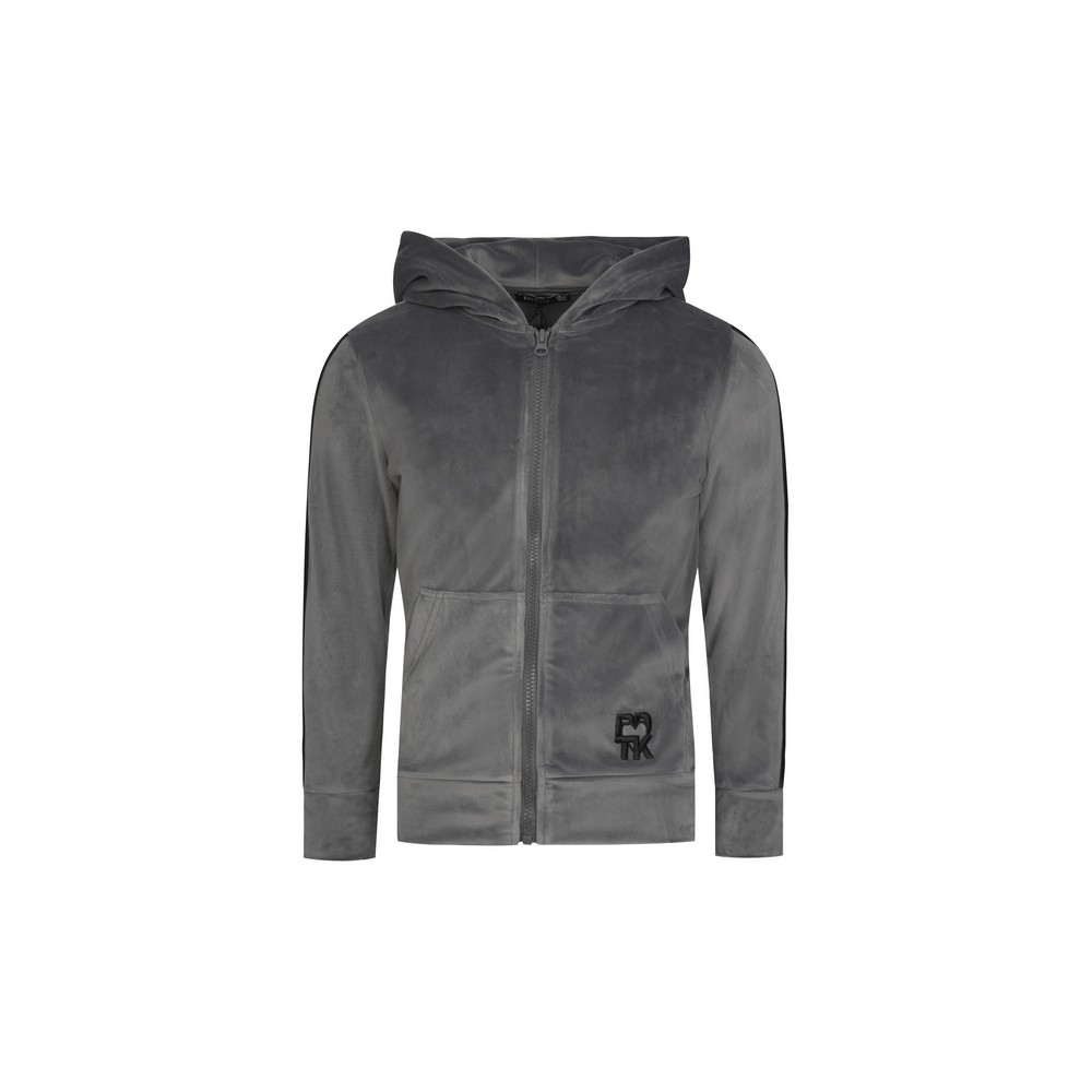 Παιδική βελουτέ ζακέτα με κουκούλα για κορίτσια `ROW MiniMe`