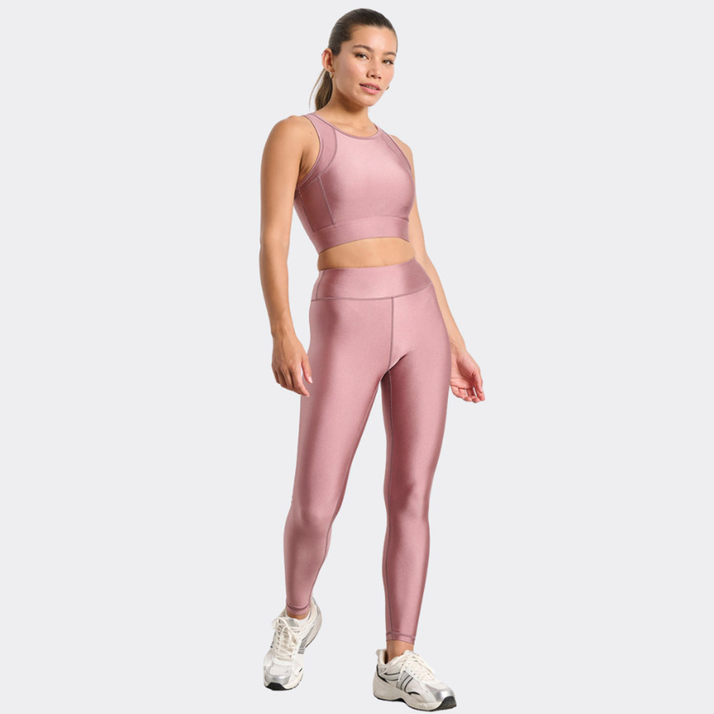 Γυναικείο αθλητικό μπουστάκι με σατινέ γυαλιστερή όψη`BDTK GYM`